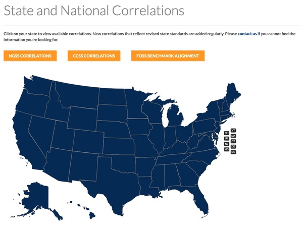 Correlations map as it looked on the pre-2023 version of DeltaEducation.com